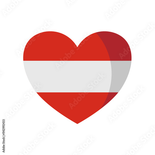heart of austria. flag of austria shaped as a heart – vector illustration Free Download heart of austria. flag of austria shaped as a heart – vector illustration - GFXLoad