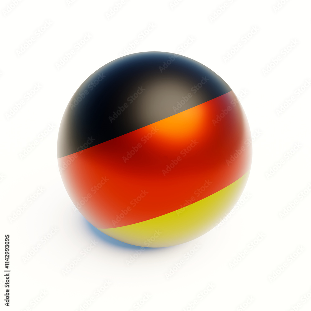 Fototapeta premium German flag sphere