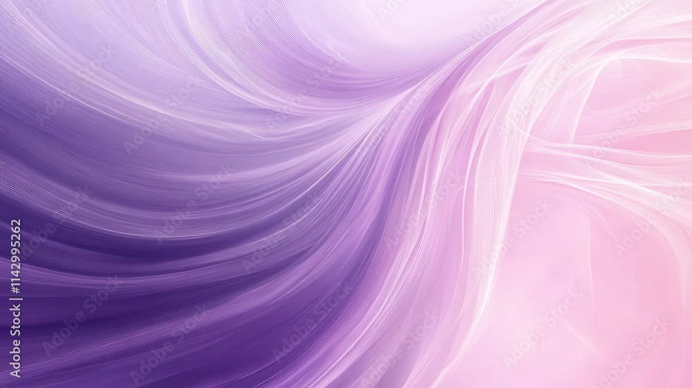 Obraz premium Abstract Purple and Pink Swirling Fabric Design