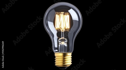 Vintage Style LED Light Bulb - Illumination, energy efficiency, classic design, warm glow, modern technology. photo