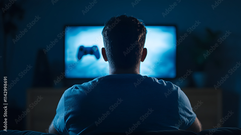 A young man sitting alone in a dimly lit room, intensely focused on something, reflecting solitude and deep contemplation, capturing a moment of introspection in a quiet, subdued atmosphere.
A young man sitting alone in a dimly lit room, intensely focused on something, reflecting solitude and deep contemplation, capturing a moment of introspection in a quiet, subdued atmosphere.