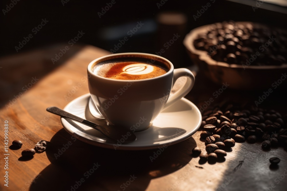 Savoring brewed coffee delights rustic kitchen beverage photography cozy ambiance overhead perspective aroma of comfort Savoring brewed coffee delights rustic kitchen beverage photography cozy ambiance overhead perspective aroma of comfort