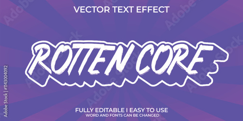 Vector 3D Editable Text Effect