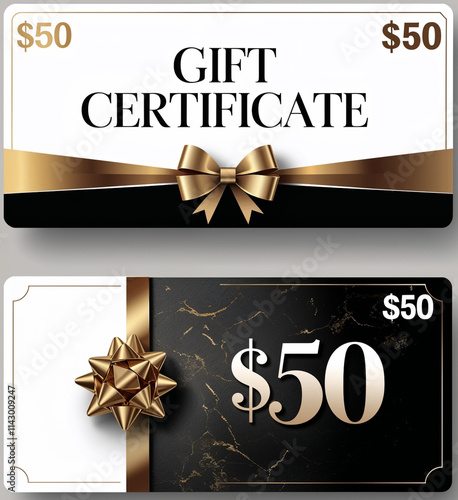 gift certificate voucher coupon 50