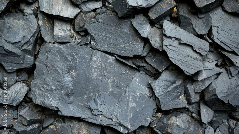 A natural slate texture in dark gray featuring rough, uneven surfaces, ideal for industrial or outdoor-inspired settings, adding a rugged, authentic touch. A natural slate texture in dark gray featuring rough, uneven surfaces, ideal for industrial or outdoor-inspired settings, adding a rugged, authentic touch.
