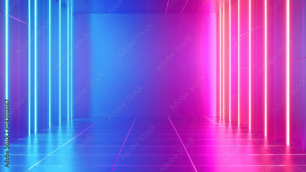 A neon gradient background transitioning from electric pink to vibrant blue, featuring a glossy finish, perfect for eye-catching designs and modern aesthetics. A neon gradient background transitioning from electric pink to vibrant blue, featuring a glossy finish, perfect for eye-catching designs and modern aesthetics.