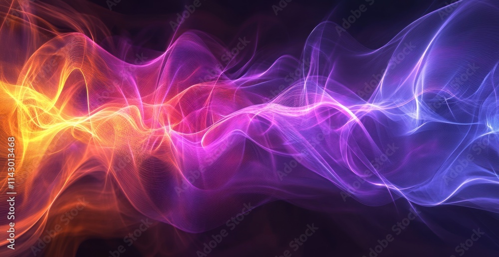 Abstract Colorful Waves: A Symphony of Light and Energy Abstract Colorful Waves: A Symphony of Light and Energy