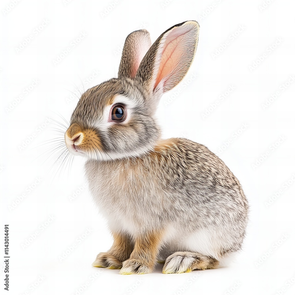 Fototapeta premium rabbit isolated on white