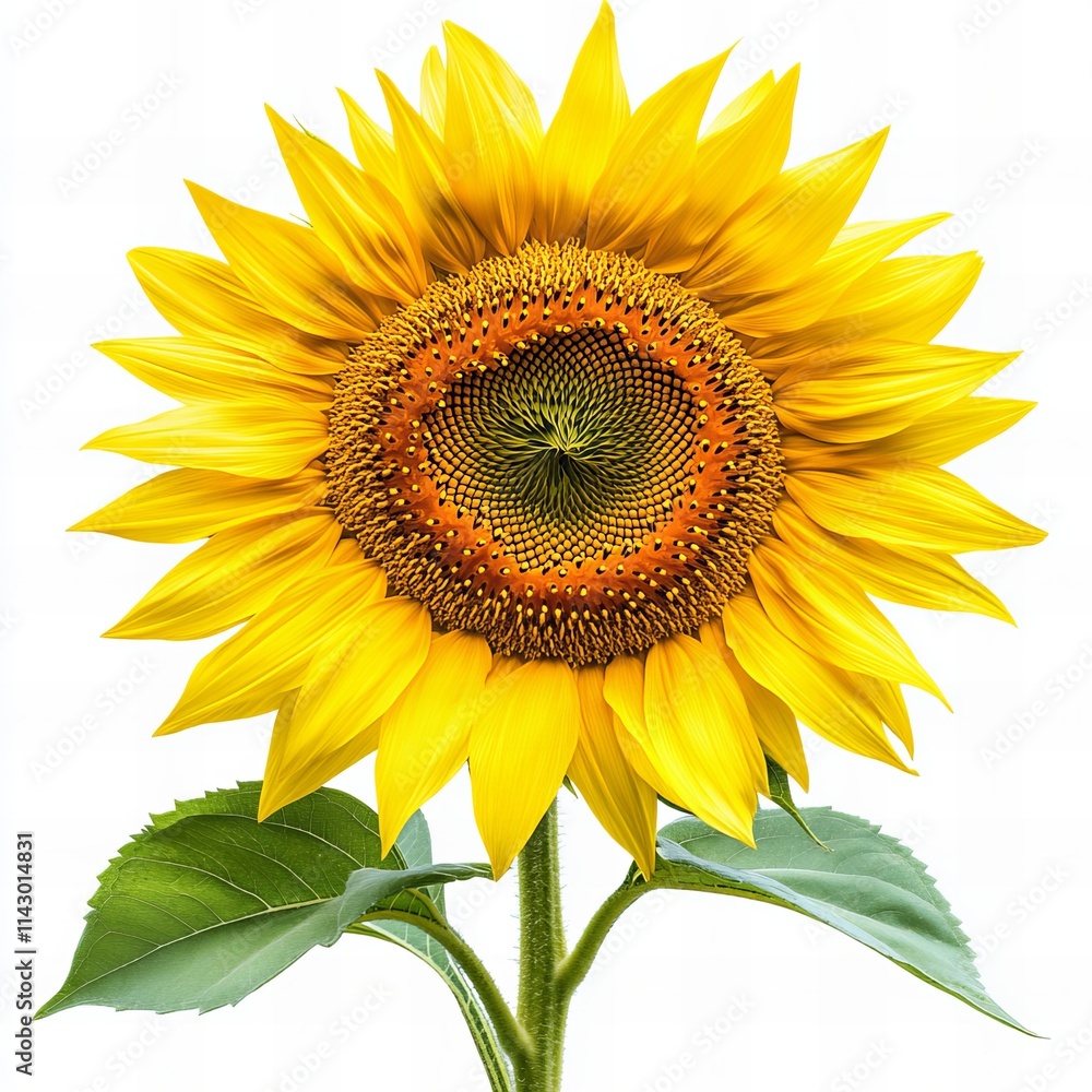 Obraz premium sunflower isolated on white