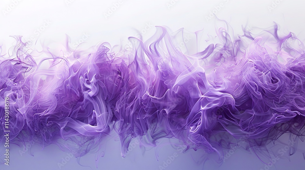 Abstract Smoke Waves in Blue and Pink Gradient on White Background Abstract Smoke Waves in Blue and Pink Gradient on White Background