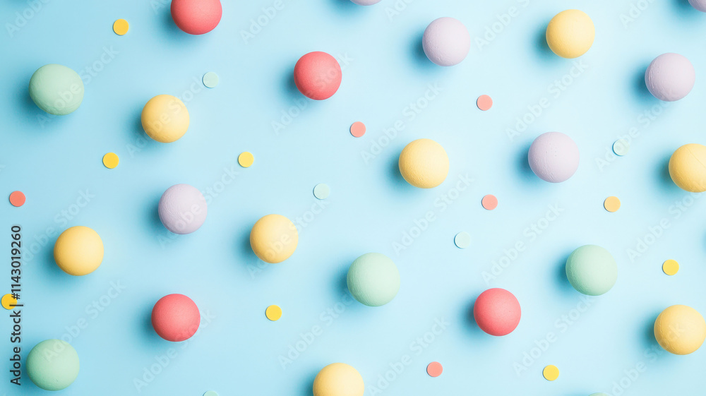 A playful pastel polka dot pattern on a light blue background, featuring colorful dots in soft pink, yellow, and mint green, creating a cheerful and whimsical design. A playful pastel polka dot pattern on a light blue background, featuring colorful dots in soft pink, yellow, and mint green, creating a cheerful and whimsical design.
