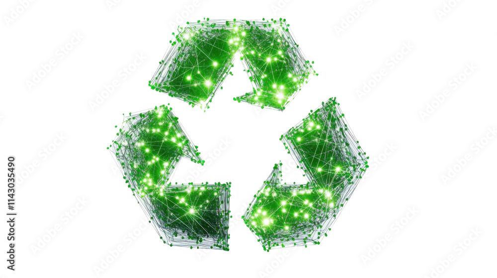 Recycling symbol, transparent background Recycling symbol, transparent background