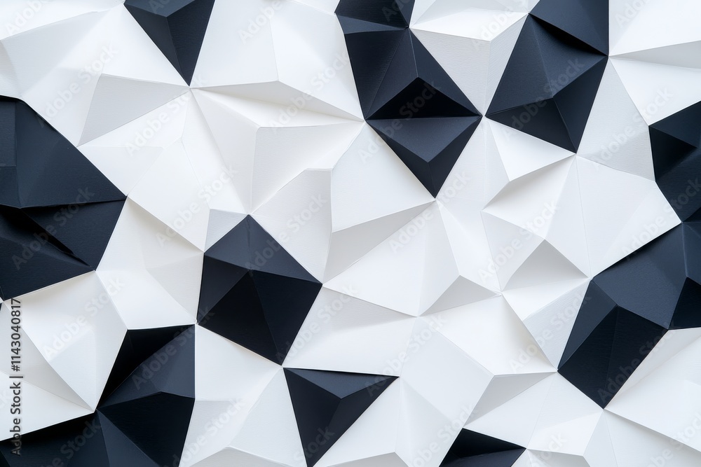 Fototapeta premium Vibrant geometric shapes in abstract form against a background.