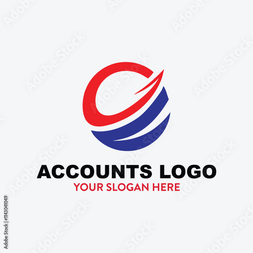 finance accounts logo design vector	