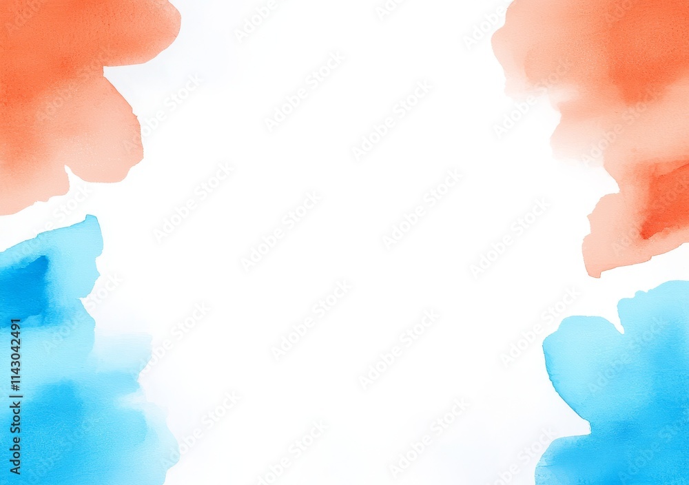 A watercolor texture in neutral gray-blue with a beige and gray-blue background.