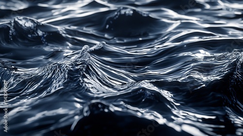A black and white photo of a wave in the ocean