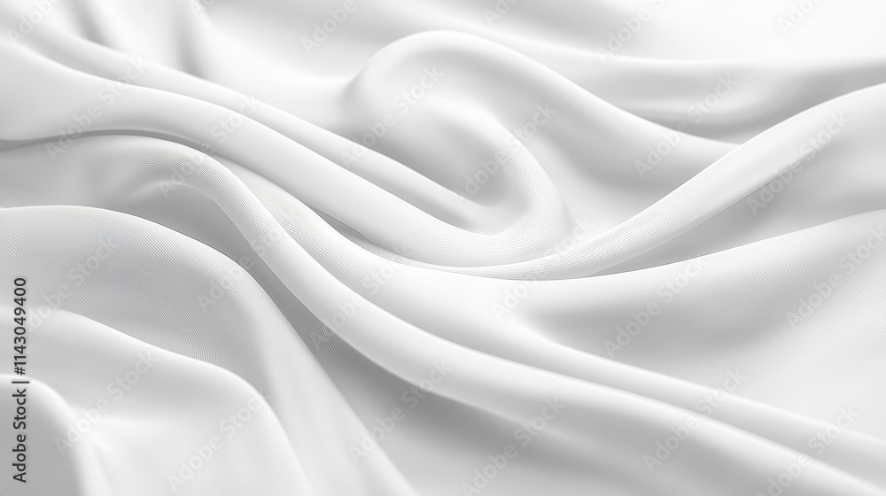 Obraz premium A close up of a white fabric with folds