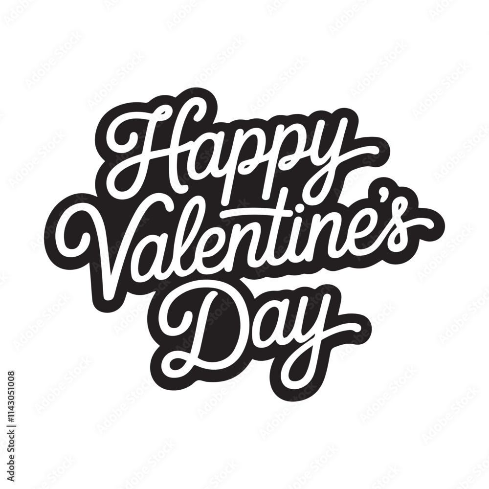 happy valentines day calligraphy vector happy valentines day calligraphy vector