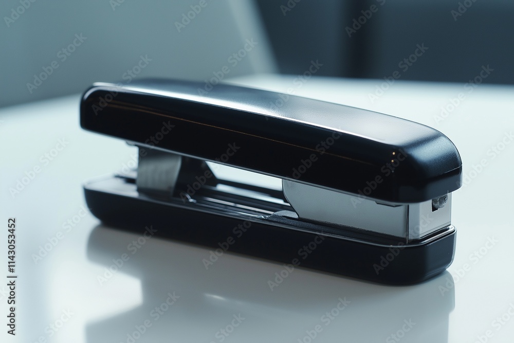 Matte Black Metal Stapler Compact Professional Desk Design Matte Black Metal Stapler Compact Professional Desk Design