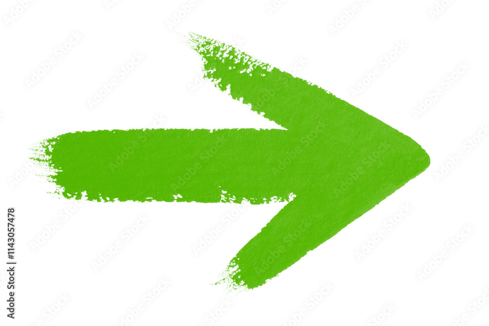 hand drawn watercolor arrow green on a white background hand drawn watercolor arrow green on a white background