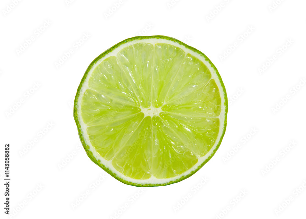 Lime slice isolated on white background. Lime slice isolated on white background.