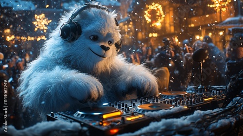 yeti dj on Christmas party