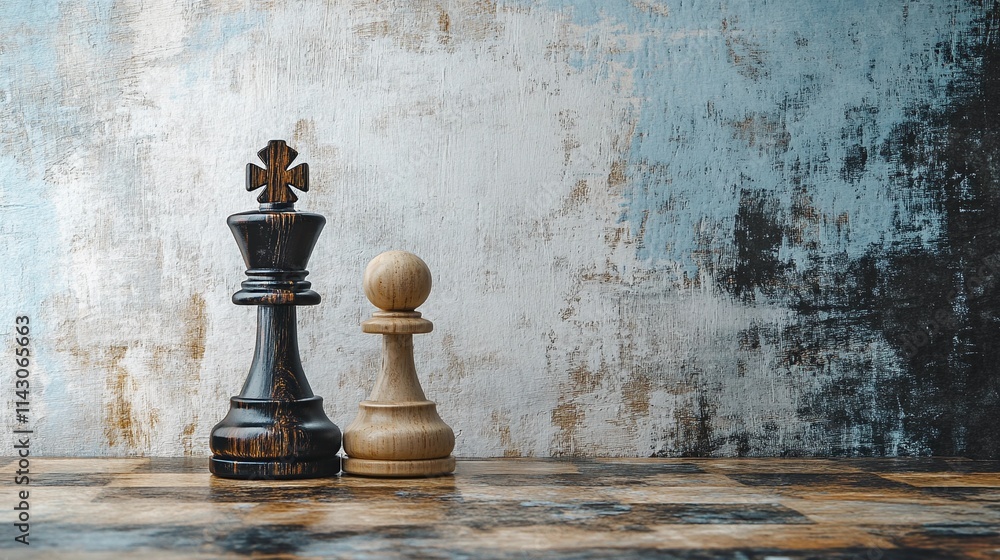 Strategic chess-themed background featuring elegant chess pieces and board. Strategic chess-themed background featuring elegant chess pieces and board.