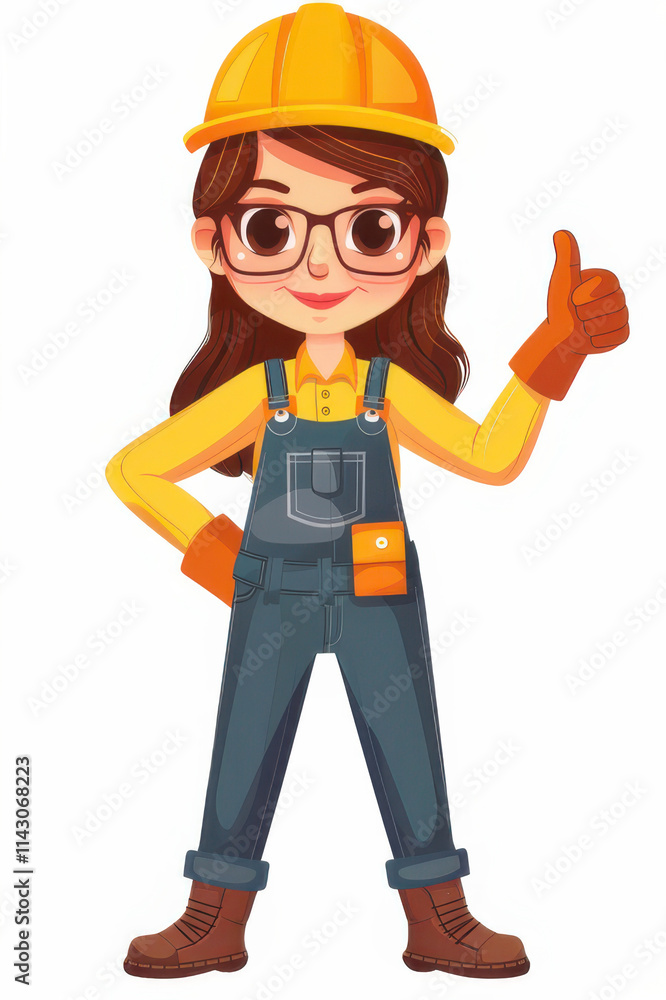 Portrait of a confident female engineer wearing a safety helmet at a construction site. Portrait of a confident female engineer wearing a safety helmet at a construction site.