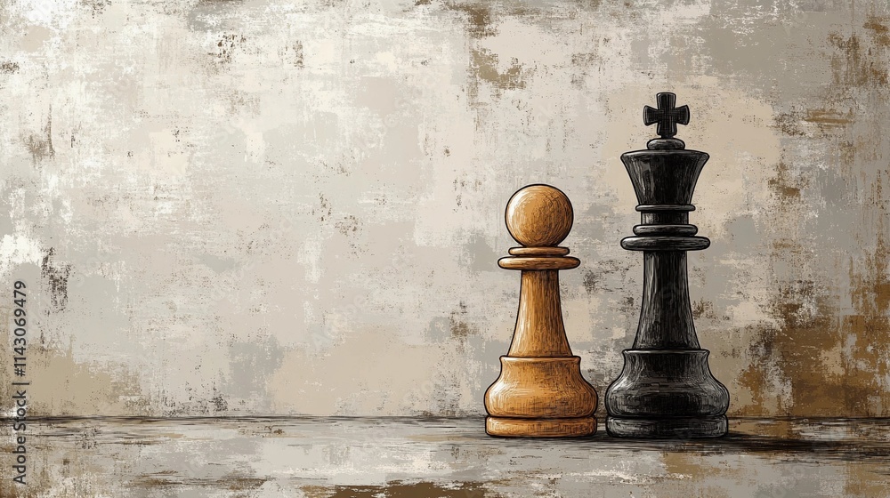 Detailed chessboard and pieces with sharp focus, creating a professional and engaging stock image with strategic implications Detailed chessboard and pieces with sharp focus, creating a professional and engaging stock image with strategic implications