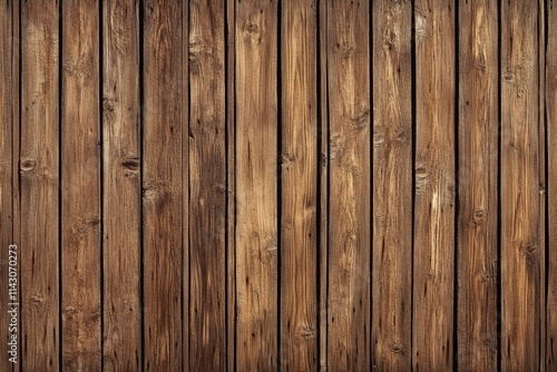 Rustic Wooden Barrier. Textured Hardwood Fence Offering Timeless Protection in an Aged Setting