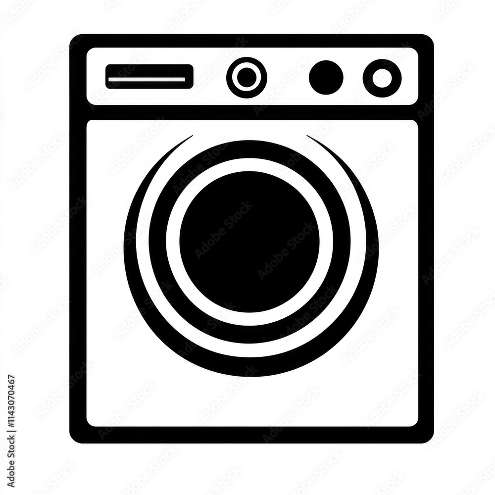 Tumble Dry Symbol: Solid Glyph Icon for Laundry and Machine Drying in a Circular Design Tumble Dry Symbol: Solid Glyph Icon for Laundry and Machine Drying in a Circular Design