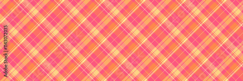Weave vector textile background, multicolored tartan pattern seamless. Installing fabric check texture plaid in red and orange colors.