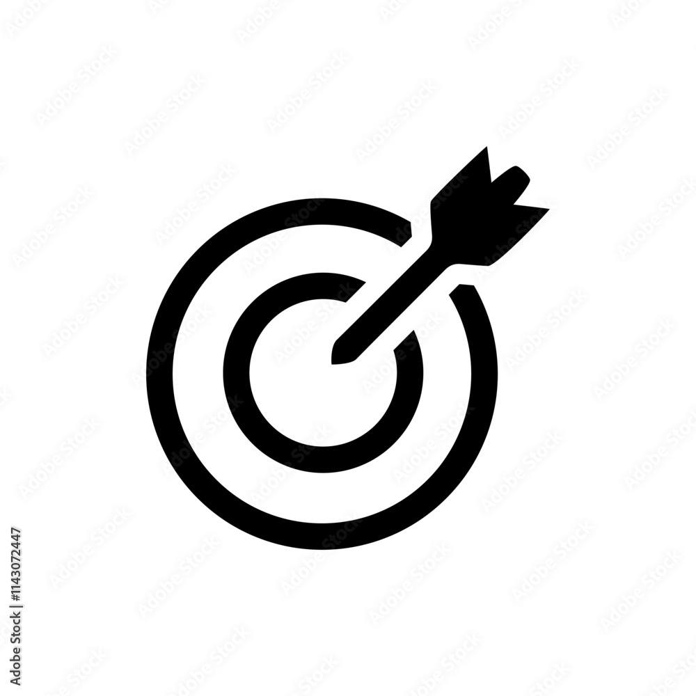 Target icon vector. Dart board symbol for web site Computer and mobile vector. Target icon vector. Dart board symbol for web site Computer and mobile vector.