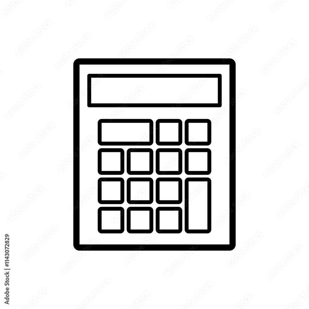 Calculator icon vector. Savings, finances sign isolated on white, economy concept, Trendy Flat style for graphic design, Web site, UI. Calculator icon vector. Savings, finances sign isolated on white, economy concept, Trendy Flat style for graphic design, Web site, UI.
