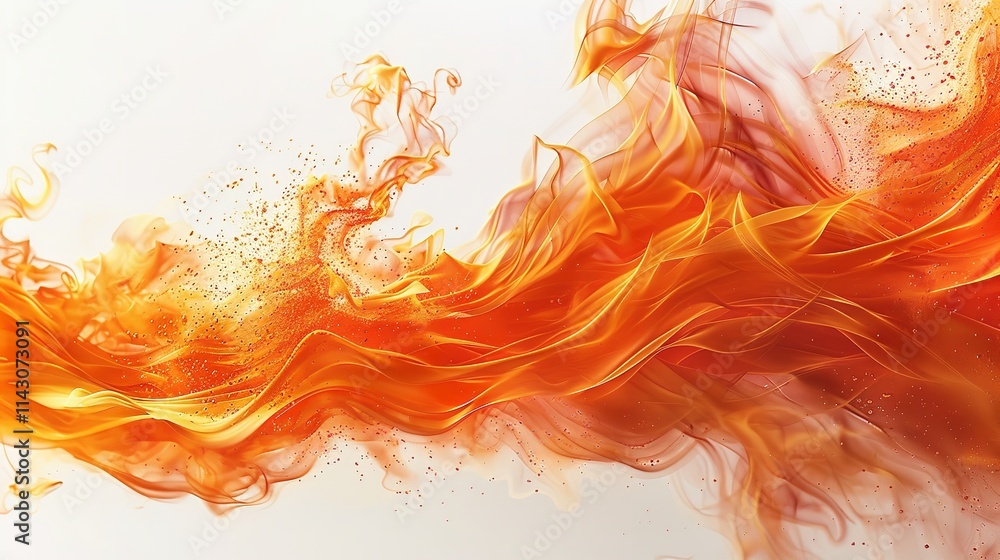 Gorgeous flames radiate from the copy space image Gorgeous flames radiate from the copy space image