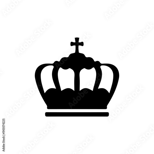 Crown icon in trendy flat style for your web site design, logo, app, UI. Vector illustration.