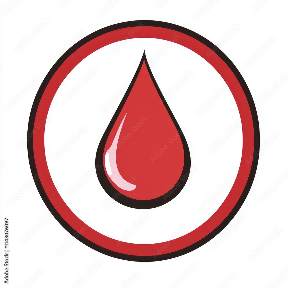Prohibition Symbol: No Water Allowed - Illustration of a Water Drop with a Cross Sign Prohibition Symbol: No Water Allowed - Illustration of a Water Drop with a Cross Sign