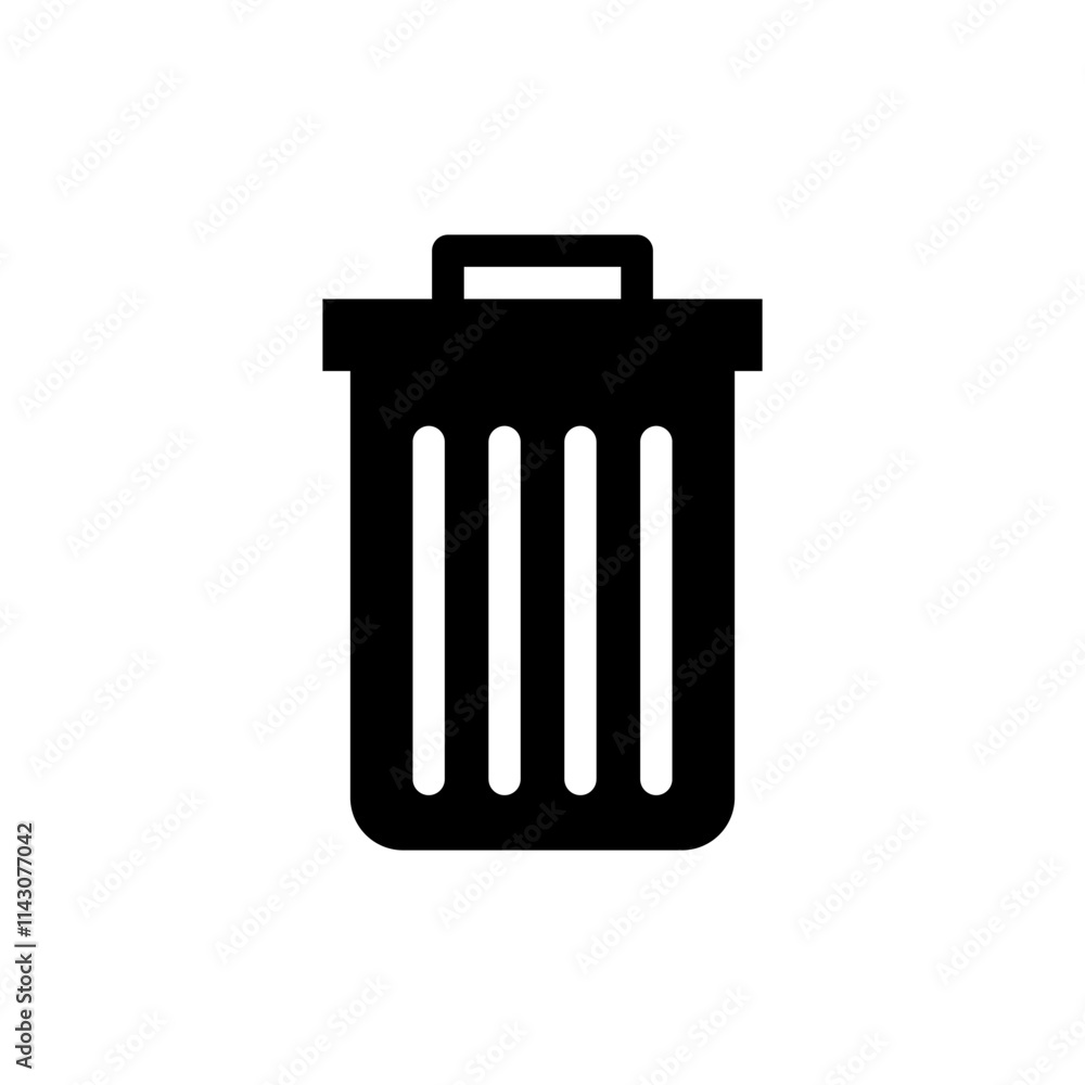 Trash can icon vector. Delete sign. Trash can icon vector. Delete sign.