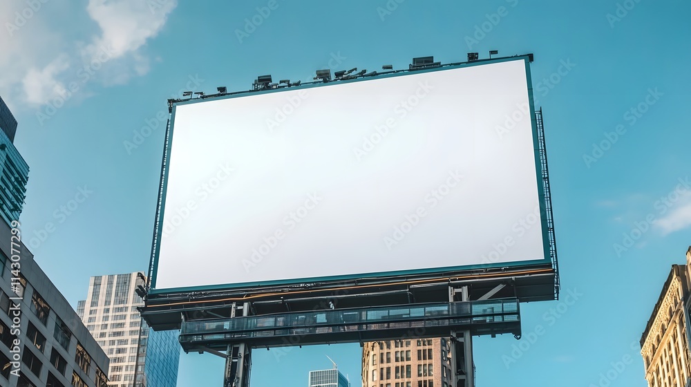 Mockup of an empty billboard in Times Square, New York City Mockup of an empty billboard in Times Square, New York City