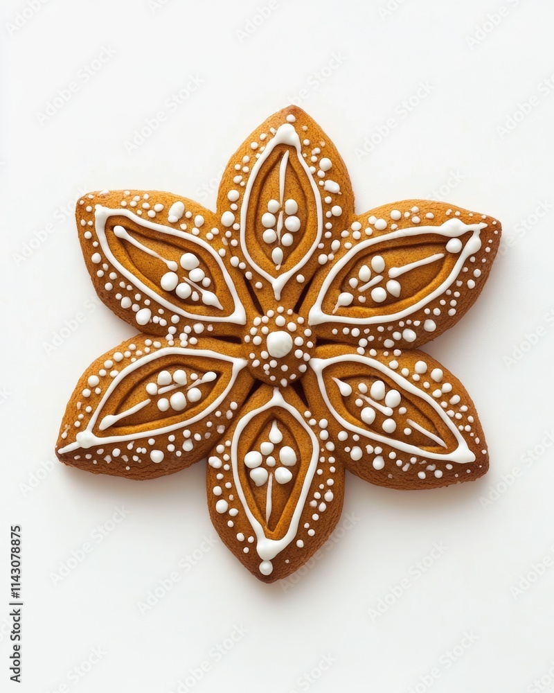 Festive Gingerbread Delight: Iconic Christmas Cookie Shapes on Bright White Festive Gingerbread Delight: Iconic Christmas Cookie Shapes on Bright White