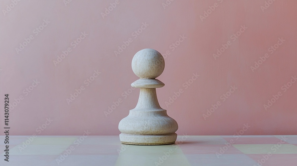 Close-up view of polished chess pieces on a board, highlighting strategy, elegance, and intellectual game symbolism Close-up view of polished chess pieces on a board, highlighting strategy, elegance, and intellectual game symbolism
