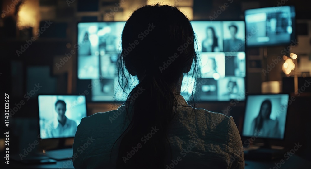 Remote Job Interview: Female Applicant Engaged in Videoconferencing on Laptop During COVID-19 Outbreak Remote Job Interview: Female Applicant Engaged in Videoconferencing on Laptop During COVID-19 Outbreak