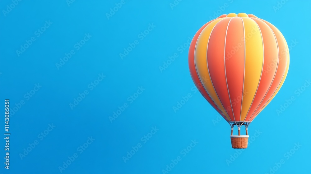 Obraz premium Hot Air Balloon in Clear Sky