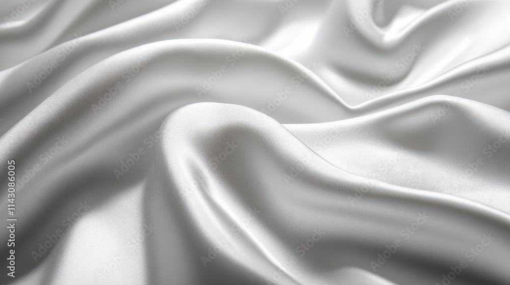 Close-up of smooth silk texture with gentle light reflecting off folds. Close-up of smooth silk texture with gentle light reflecting off folds.