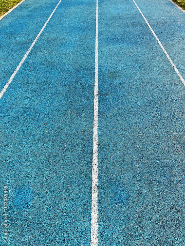 Running track at the stadium