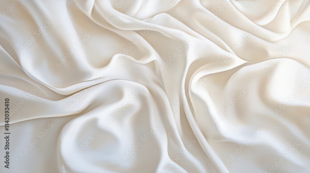 Elegant, creamy white fabric with soft, flowing drapes and folds, creating a luxurious texture. Elegant, creamy white fabric with soft, flowing drapes and folds, creating a luxurious texture.