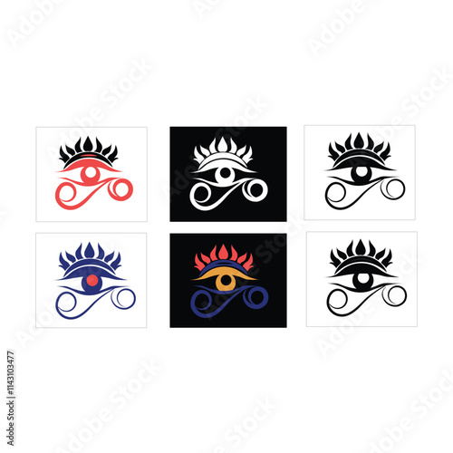 eye of horus design , vector illustrator in white background