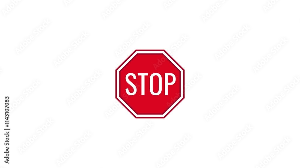 animated stop sign. stop sign icon animation. risk sign. stop hand icon sign. animated stop sign. stop sign icon animation. risk sign. stop hand icon sign.