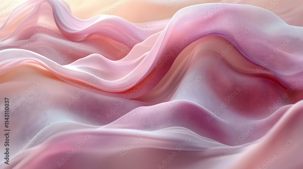 Abstract Textile Layers in Gentle Pink Tones Abstract Textile Layers in Gentle Pink Tones