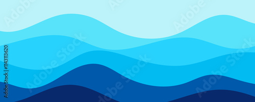 abstract blue sea wave background